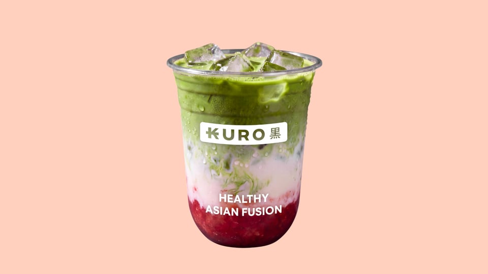 Iced Strawberry Matcha Latte