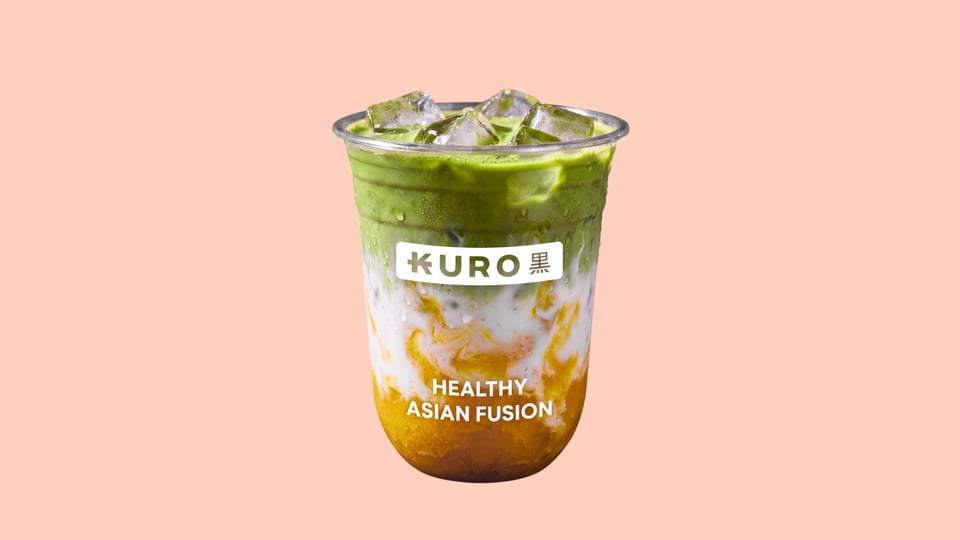 Iced Mango Matcha Latte
