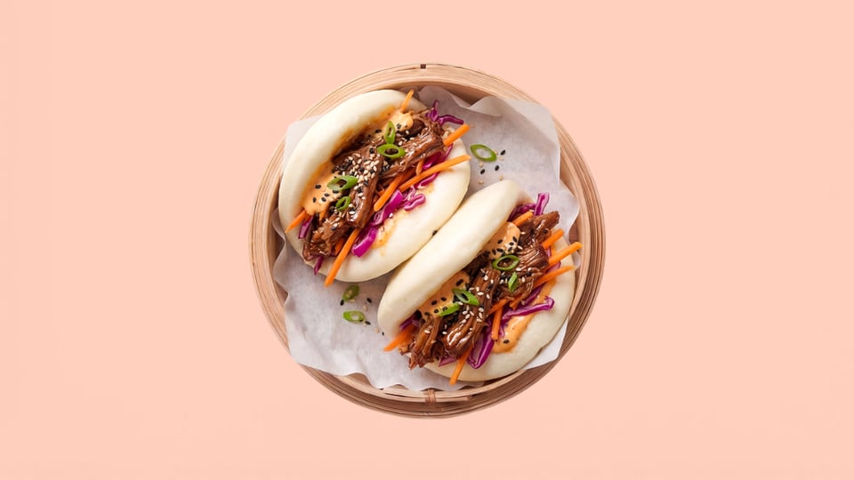 Teriyaki Pulled Beef Bao Buns
